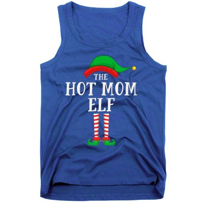 The Hot Mom Elf Christmas Family Matching Group Mother Gift Tank Top