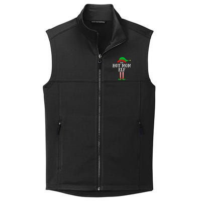 The Hot Mom Elf Christmas Family Matching Group Mother Gift Collective Smooth Fleece Vest