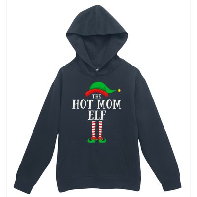 The Hot Mom Elf Christmas Family Matching Group Mother Gift Urban Pullover Hoodie