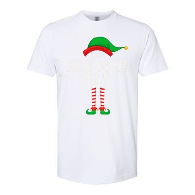 The Hot Mom Elf Christmas Family Matching Group Mother Gift Softstyle CVC T-Shirt