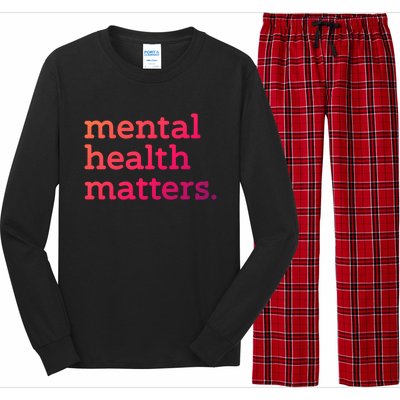 Tal Health Matters Minimalist Empathy Quote Gift Long Sleeve Pajama Set