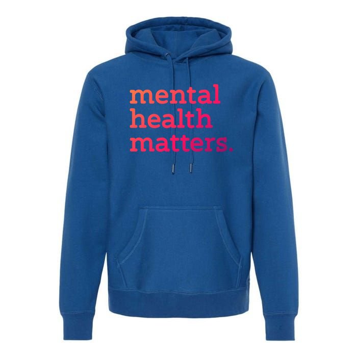 Tal Health Matters Minimalist Empathy Quote Gift Premium Hoodie