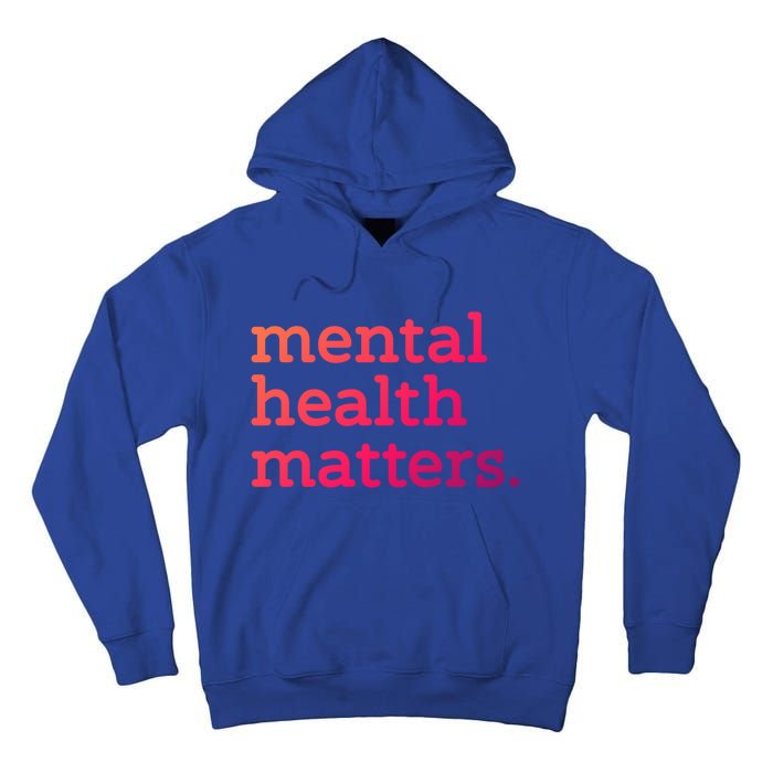 Tal Health Matters Minimalist Empathy Quote Gift Tall Hoodie