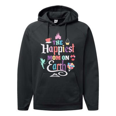 The Happiest Mom On Earth Performance Fleece Hoodie