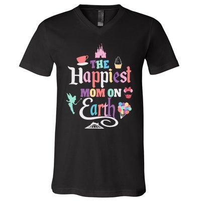 The Happiest Mom On Earth V-Neck T-Shirt