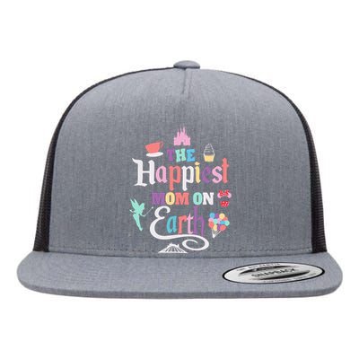 The Happiest Mom On Earth Flat Bill Trucker Hat