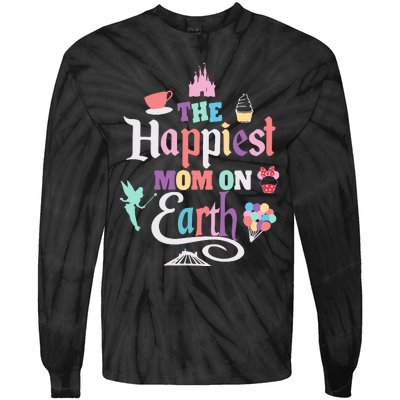 The Happiest Mom On Earth Tie-Dye Long Sleeve Shirt