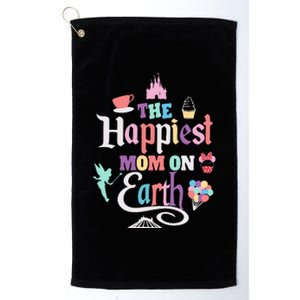 The Happiest Mom On Earth Platinum Collection Golf Towel