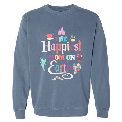 The Happiest Mom On Earth Garment-Dyed Sweatshirt