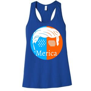 Trump Hair Merica Gift Women's Racerback Tank