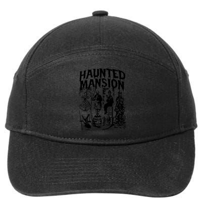 The Haunted Mansion Enigma Unveiling The Unseen 7-Panel Snapback Hat