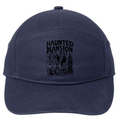 The Haunted Mansion Enigma Unveiling The Unseen 7-Panel Snapback Hat