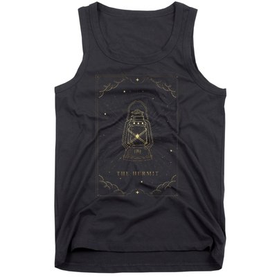 The Hermit Major Arcana Tarot Card Lantern Image Symbolizing Tank Top