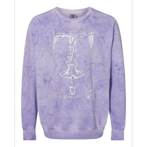 The Hanged Man Tarot Card Xii Colorblast Crewneck Sweatshirt