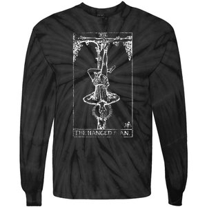 The Hanged Man Tarot Card Xii Tie-Dye Long Sleeve Shirt