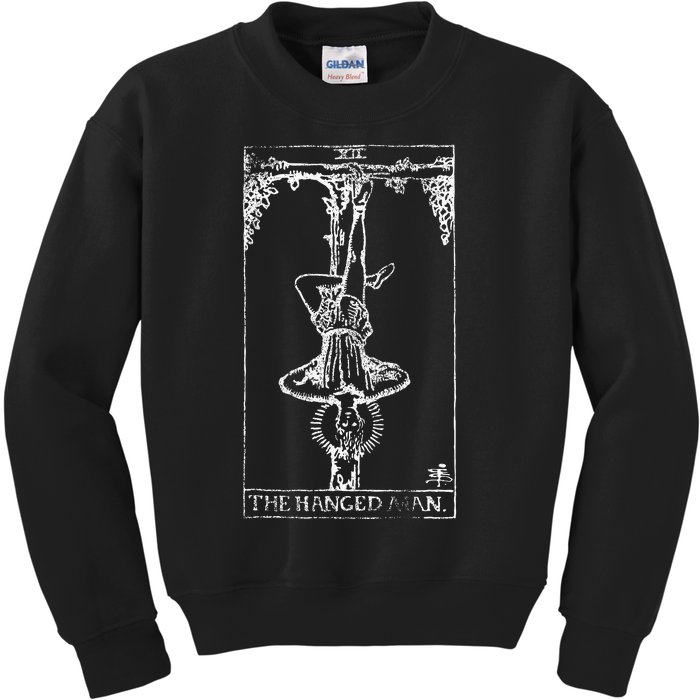 The Hanged Man Tarot Card Xii Kids Sweatshirt