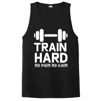 Train Hard No Pain No Gain Gift Funny Gym Workout Gift PosiCharge Competitor Tank