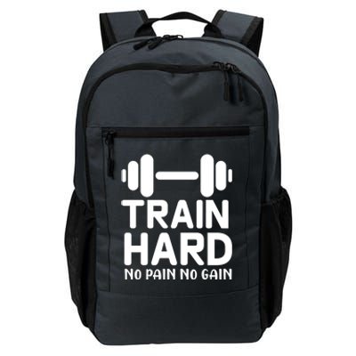 Train Hard No Pain No Gain Gift Motivational Gym Workout Gift Daily Commute Backpack