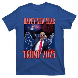 Trump Happy New Year 2025 45 47 Outlaw Won Sarcasm T-Shirt