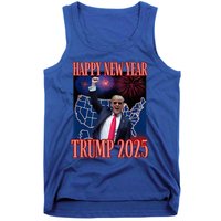 Trump Happy New Year 2025 45 47 Outlaw Won Sarcasm Tank Top