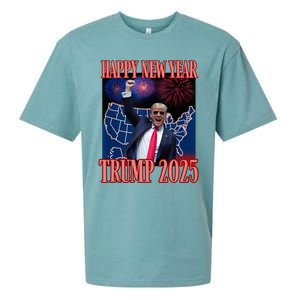 Trump Happy New Year 2025 45 47 Outlaw Won Sarcasm Sueded Cloud Jersey T-Shirt