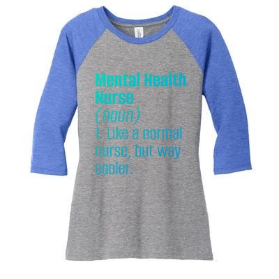 Tal Health Nurse Psychology Clinic Hospital Psych Nurse Gift Women's Tri-Blend 3/4-Sleeve Raglan Shirt