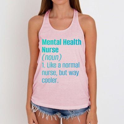 Tal Health Nurse Psychology Clinic Hospital Psych Nurse Gift Women's Knotted Racerback Tank