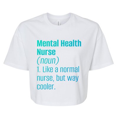 Tal Health Nurse Psychology Clinic Hospital Psych Nurse Gift Bella+Canvas Jersey Crop Tee