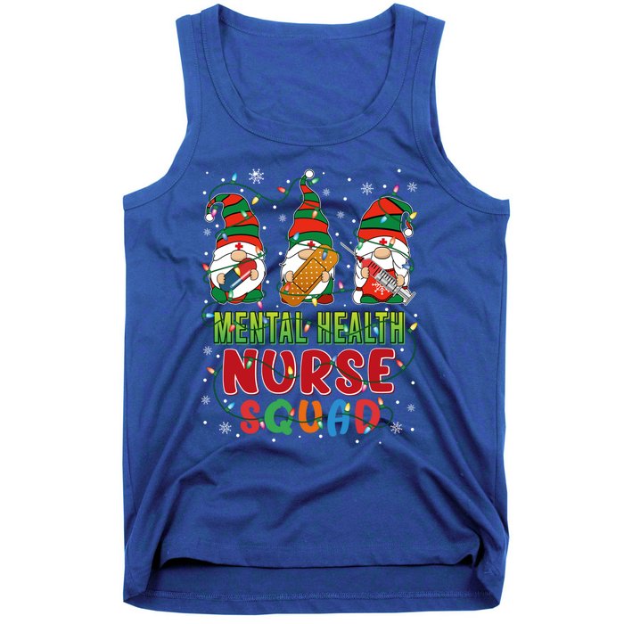 Tal Health Nurse Squad Cute Three Gnomes Christmas Nurse Gift Tank Top