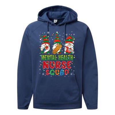 Tal Health Nurse Squad Cute Three Gnomes Christmas Nurse Gift Performance Fleece Hoodie