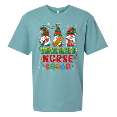 Tal Health Nurse Squad Cute Three Gnomes Christmas Nurse Gift Sueded Cloud Jersey T-Shirt