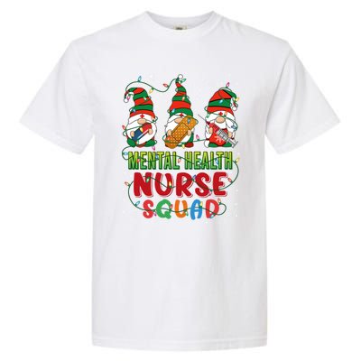 Tal Health Nurse Squad Cute Three Gnomes Christmas Nurse Gift Garment-Dyed Heavyweight T-Shirt