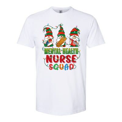 Tal Health Nurse Squad Cute Three Gnomes Christmas Nurse Gift Softstyle CVC T-Shirt