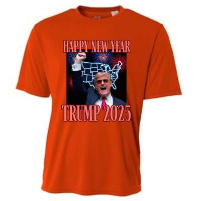 Trump Happy New Year 2025 47th President Convicted Cooling Performance Crew T-Shirt