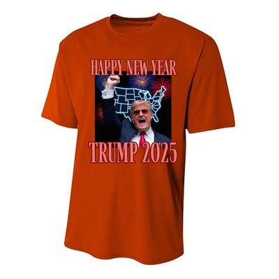 Trump Happy New Year 2025 47th President Convicted Performance Sprint T-Shirt