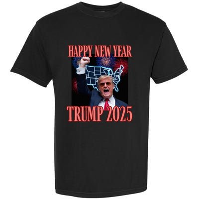 Trump Happy New Year 2025 47th President Convicted Garment-Dyed Heavyweight T-Shirt