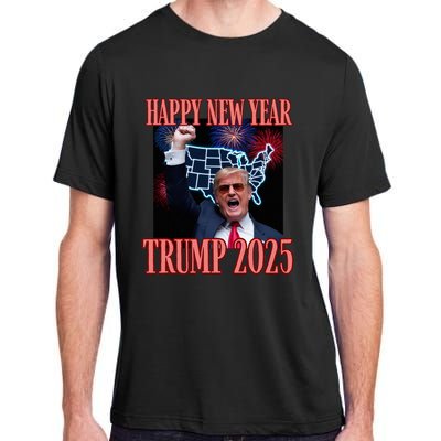 Trump Happy New Year 2025 47th President Convicted Adult ChromaSoft Performance T-Shirt