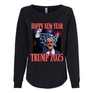 Trump Happy New Year 2025 47th President Convicted Womens California Wash Sweatshirt