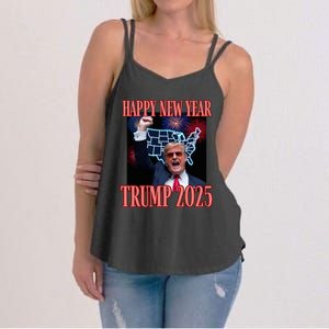 Trump Happy New Year 2025 47th President Convicted Women's Strappy Tank