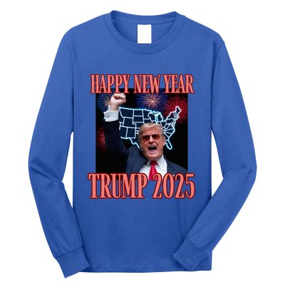 Trump Happy New Year 2025 47th President Convicted Long Sleeve Shirt