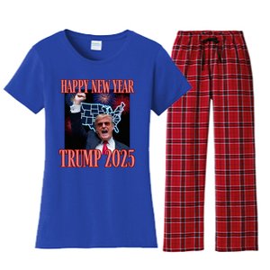 Trump Happy New Year 2025 47th President Convicted Women's Flannel Pajama Set