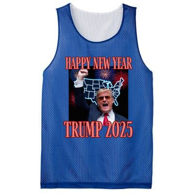 Trump Happy New Year 2025 47th President Convicted Mesh Reversible Basketball Jersey Tank