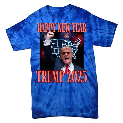 Trump Happy New Year 2025 47th President Convicted Tie-Dye T-Shirt