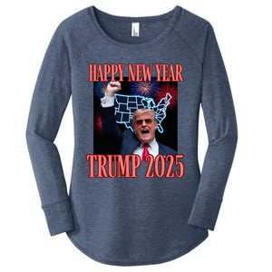 Trump Happy New Year 2025 47th President Convicted Women's Perfect Tri Tunic Long Sleeve Shirt