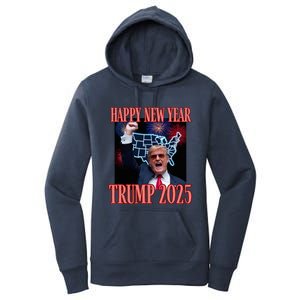 Trump Happy New Year 2025 47th President Convicted Women's Pullover Hoodie