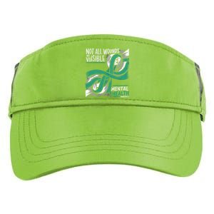 Tal Health Not All Wounds Visible Tal Health Awareness Gift Adult Drive Performance Visor