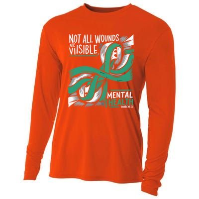 Tal Health Not All Wounds Visible Tal Health Awareness Gift Cooling Performance Long Sleeve Crew