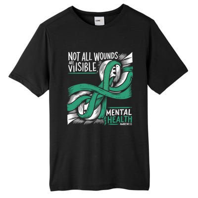 Tal Health Not All Wounds Visible Tal Health Awareness Gift Tall Fusion ChromaSoft Performance T-Shirt