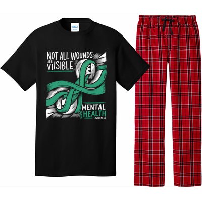 Tal Health Not All Wounds Visible Tal Health Awareness Gift Pajama Set