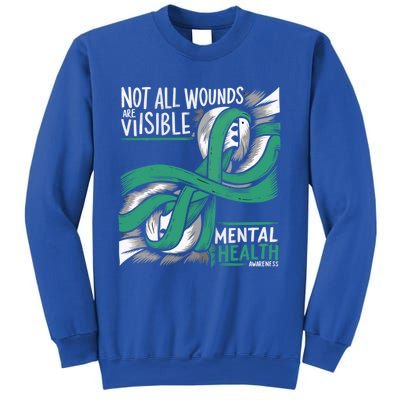 Tal Health Not All Wounds Visible Tal Health Awareness Gift Sweatshirt